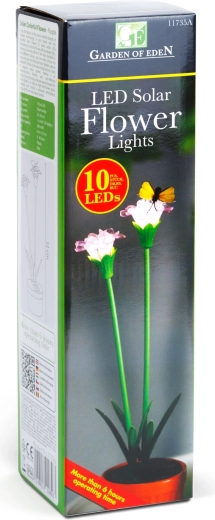 10 LED con luz blanca cálida