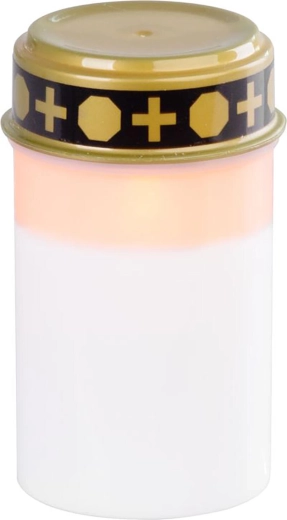 Vela LED para cementerio MagicHome, 12 cm, blanca