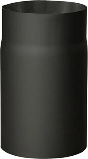 Tubo de humo 200 mm, longitud 250 mm, grosor 1,5 mm, negro