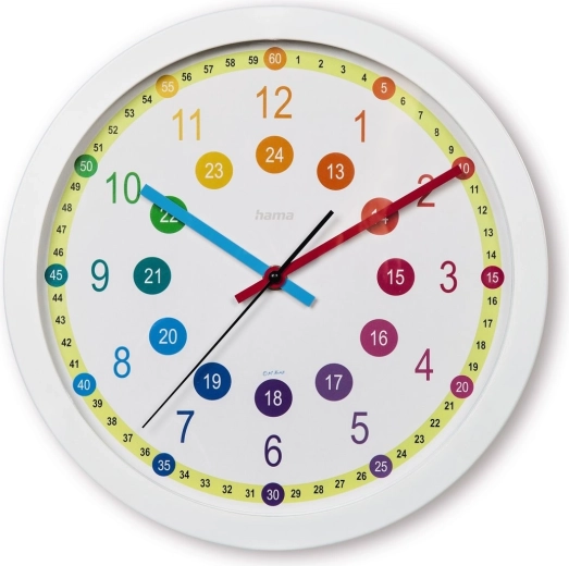Reloj de pared infantil Easy learning 30 cm