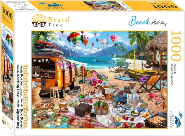 Puzzle BRAIN TREE vacaciones en la playa – 1000 piezas