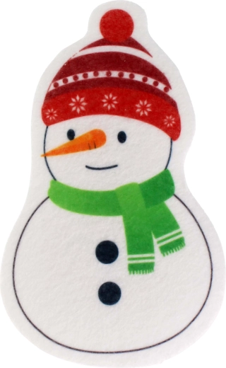 Esponja para lavar platos Muñeco de nieve 8 × 12,9 × 3 cm