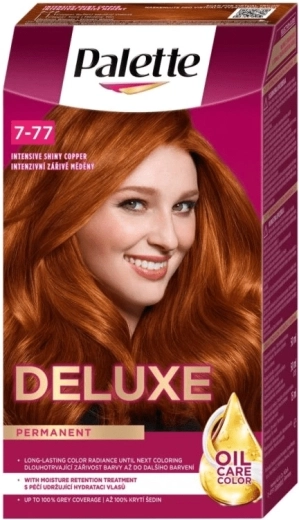 Palette Deluxe 7-77 coloración permanente intensamente cobriza radiante 50 ml