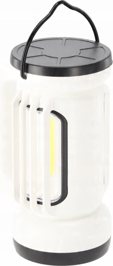 Lámpara LED de camping recargable con luz lateral y atenuación continua