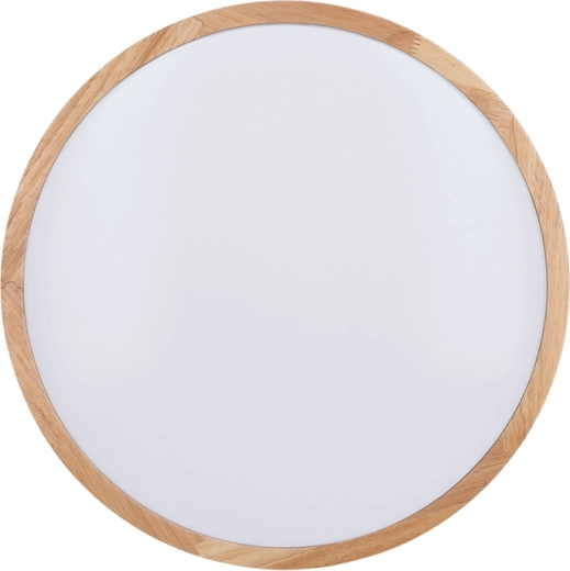 Diseño natural con decoración de roble