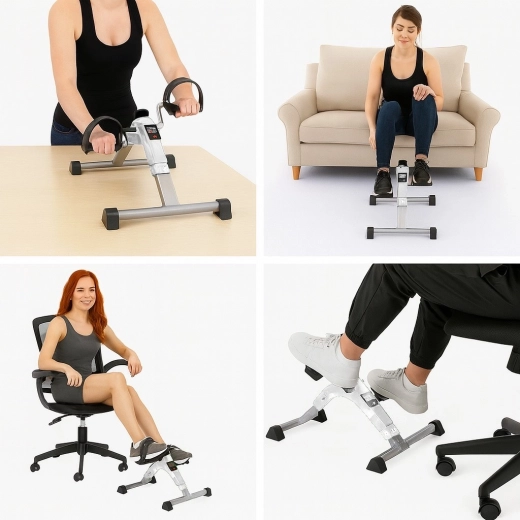 Pedaleador compacto para debajo de la mesa y junto al sillón