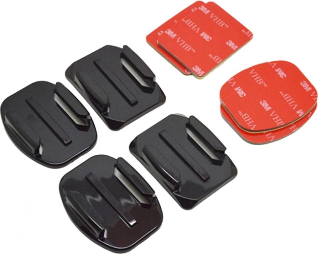 Set de adhesivos y soportes J-Hook para cámaras deportivas Telesin