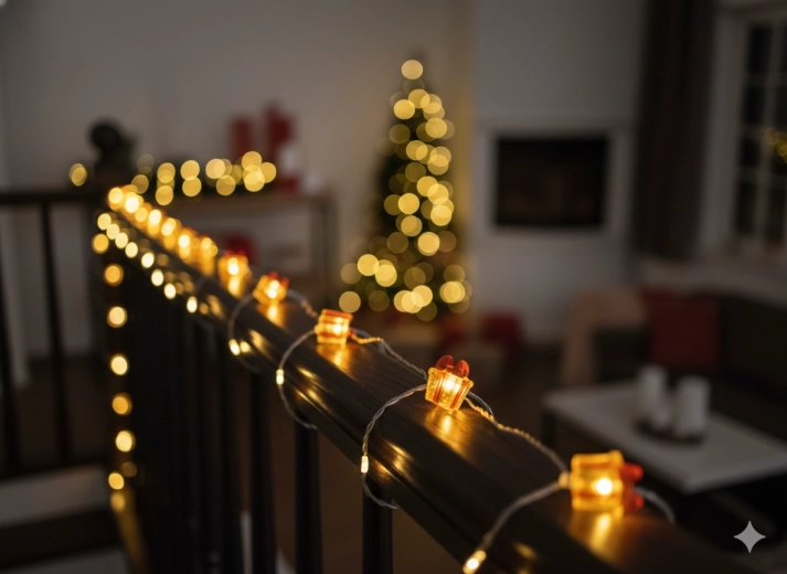 Guirnalda luminosa LED regalos 20 LED a pilas