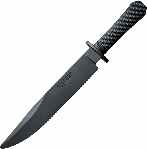 Cuchillo de entrenamiento Cold Steel Rubber Training Laredo Bowie 26,6 cm, negro, Santoprene