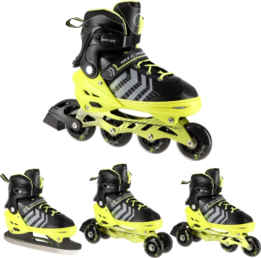 4 en 1: patines en línea y de hielo
