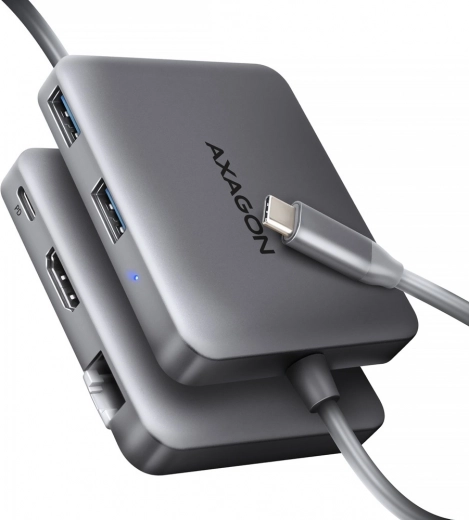 Axagon HMC-5HL hub USB-C 5 en 1 con HDMI 4K/60 Hz, GLAN y PD 100 W