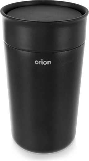 Taza térmica de acero inoxidable negra 350 ml