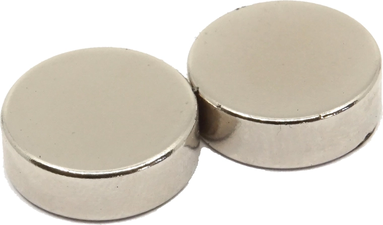 Cilindro de neodimio 15 × 5 mm (2 uds.)