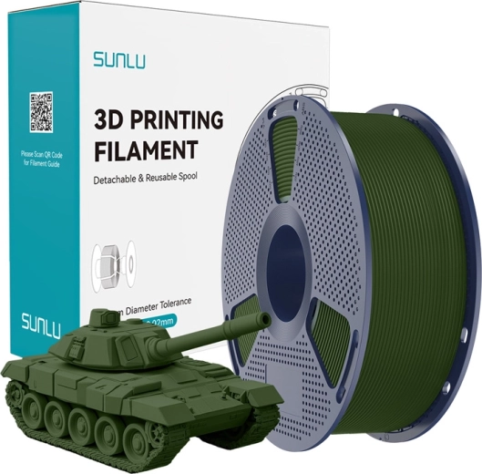 Sunlu PLA+ filamento de alta velocidad 1,75 mm – oliva