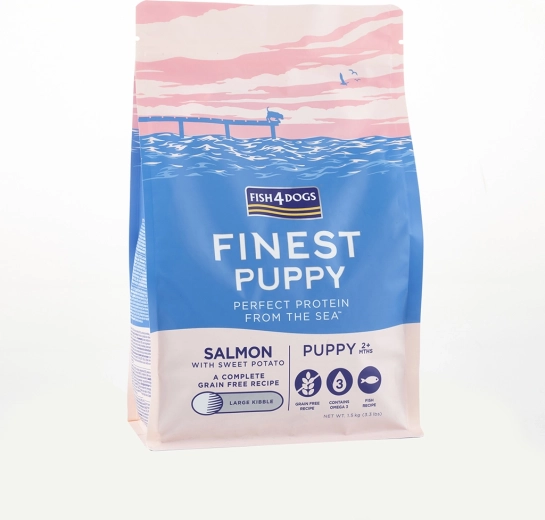 Pienso en croquetas para cachorros de salmón con boniatos 6 kg FISH4DOGS