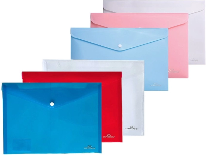 Carpeta portadocumentos A5 con broche a presión – mezcla de colores