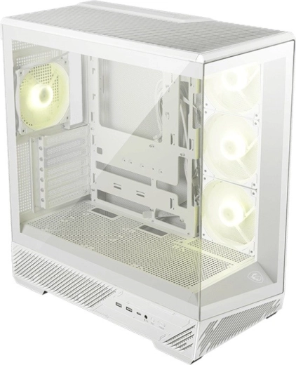 Caja de ordenador MSI MAG PANO 130R PZ, blanca, cristal templado