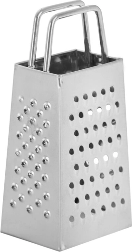 Mini rallador de acero inoxidable con 4 caras
