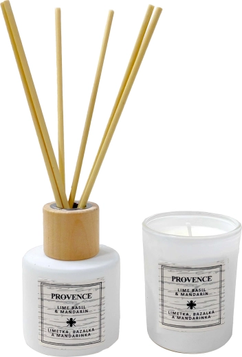 Set de regalo de vela y difusor Lime Basil Mandarin Provence