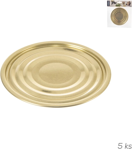 Tapa estañada para lata de 11 cm (5 uds.)