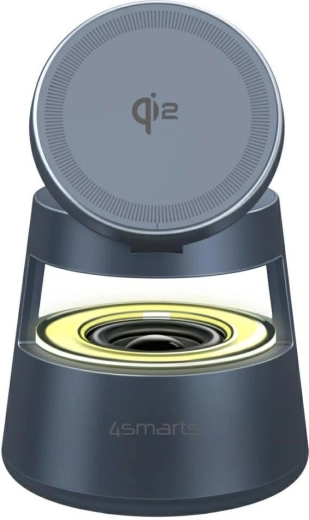 Estación de carga inalámbrica 4smarts Aura Sound Qi2 – gris