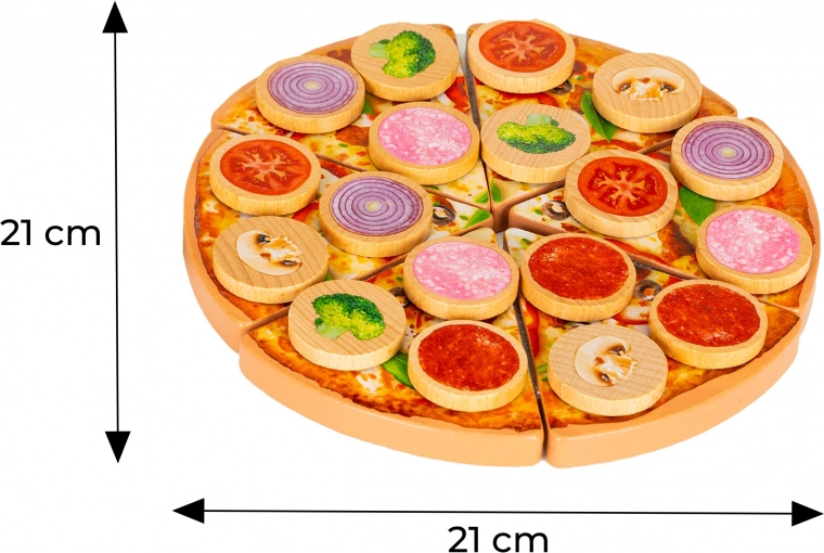 Set completo de 27 piezas con toppings variados
