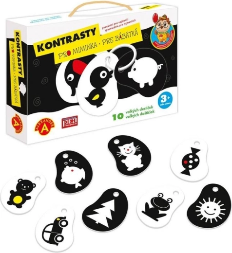Alexander Contrastes – tarjetas de estimulación en blanco y negro para bebés