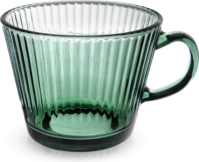 Taza de vidrio verde VERDE 420 ml