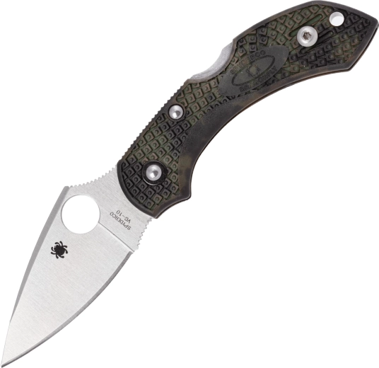 Navaja de bolsillo Spyderco Dragonfly 2 Lightweight Green Zome, 5,8 cm