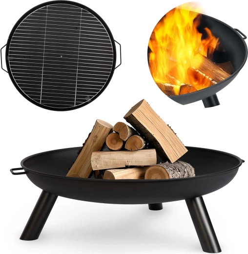 Brasero de jardín con parrilla 60 cm BERDSEN