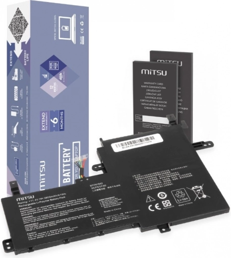 Batería Mitsu para Asus VivoBook 3550 mAh 11,4 V