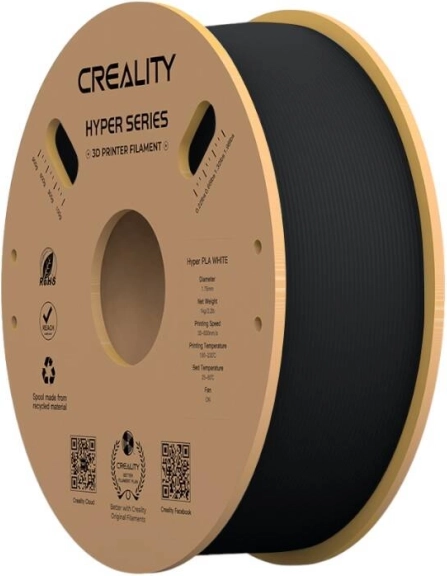 Filamento Creality Hyper PLA, negro, 1,75 mm, 1 kg
