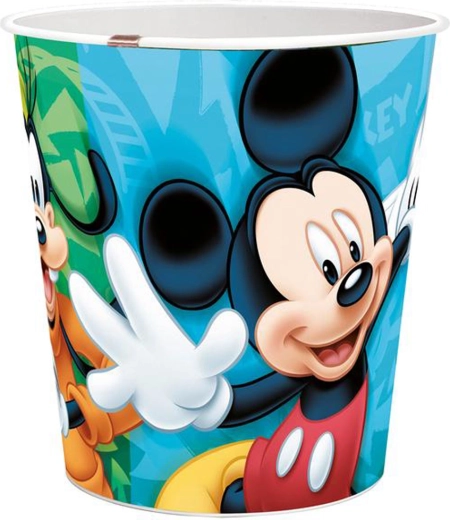 Papelera MICKEY de plástico 5 l, diámetro 21 cm