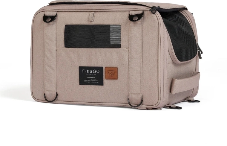 Transportín de viaje FikaGo para perros y gatos truffle arctic flowers