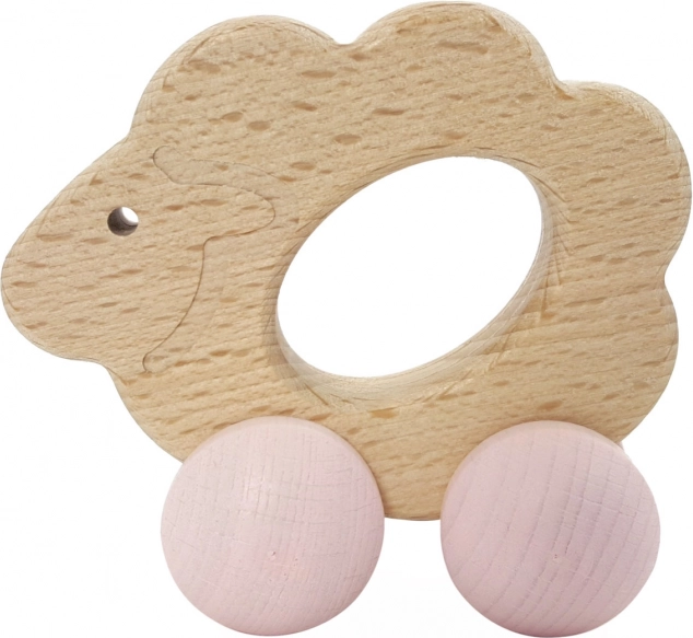 Ovejita de madera Hess con ruedas