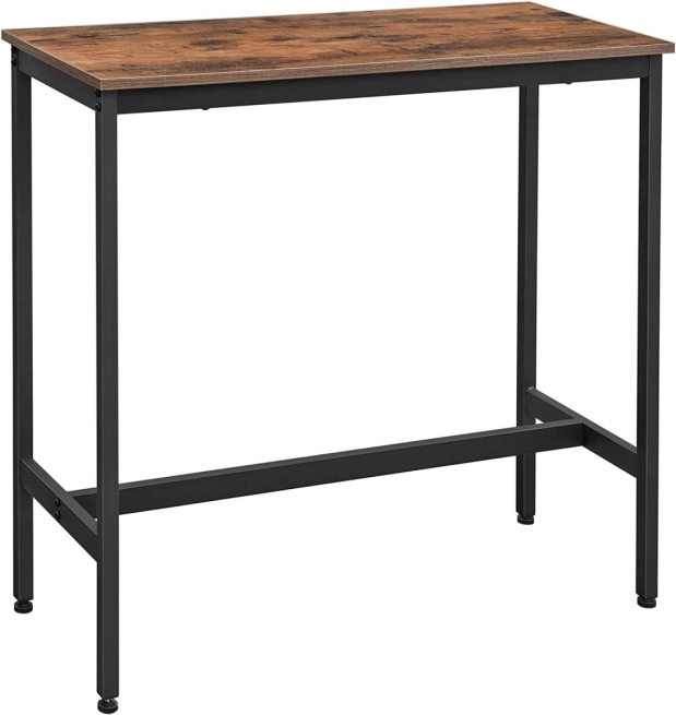 Mesa de bar alta y estrecha en estilo loft industrial