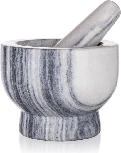 Mortero de mármol 13 cm Culinaria