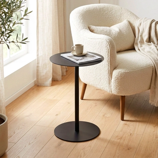 Mesa redonda compacta para cualquier espacio