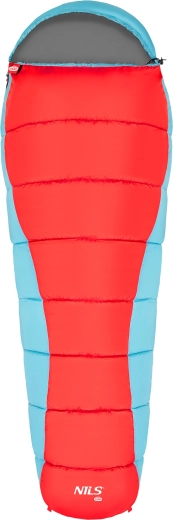 Saco de dormir momia NILS Camp NC2012 rojo-azul