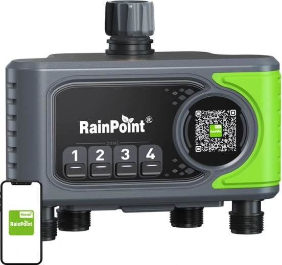 Unidad de control de riego con 4 zonas y pasarela Wi‑Fi RAINPOINT