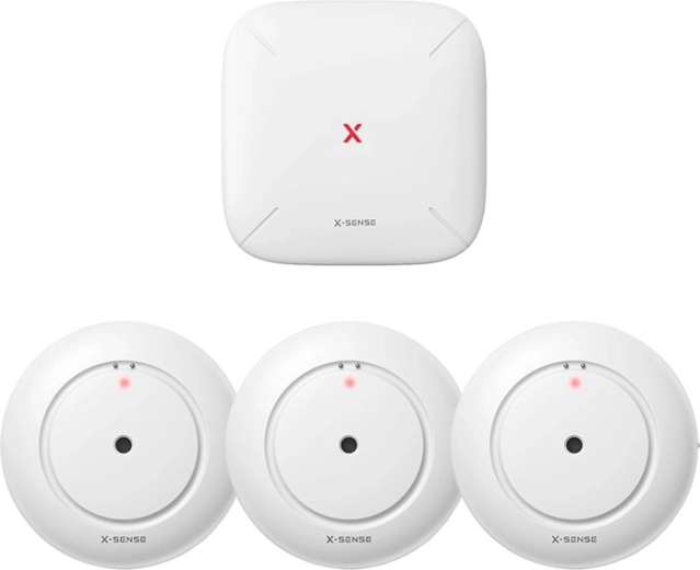 X-Sense sensor inteligente de fuga de agua SWS54 (base SBS50 + 3× SWS51)