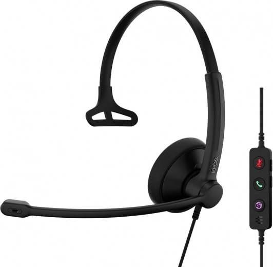 Epos Impact 100 MS Mono auricular con USB-C/USB-A para Microsoft Teams