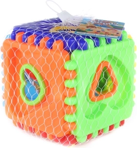 Cubo encajable para niños 15 cm, 12 formas