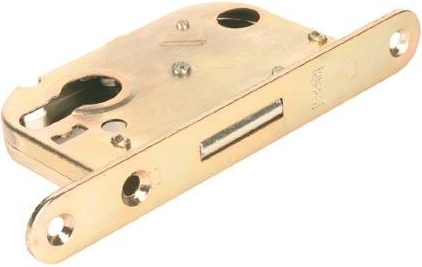 Cerradura de embutir de pestillo para cilindro K132, zinc blanco