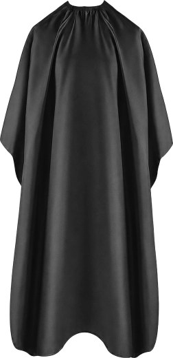 Capa de peluquería y barbería negra e impermeable 140 × 100 cm - 1 pieza