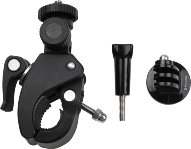 Soporte para manillar Puluz para cámara de acción con rosca 1/4" (negro)