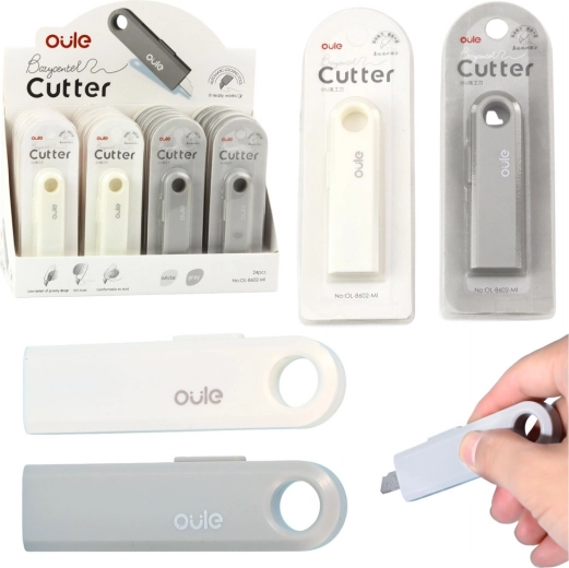 Mini cúter retráctil para papel y film, compacto