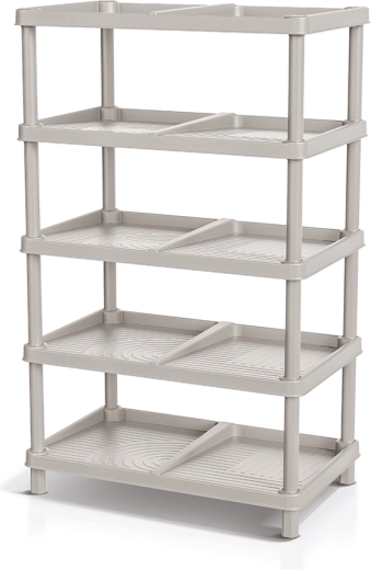 Zapatero TASSY RACK en marrón claro