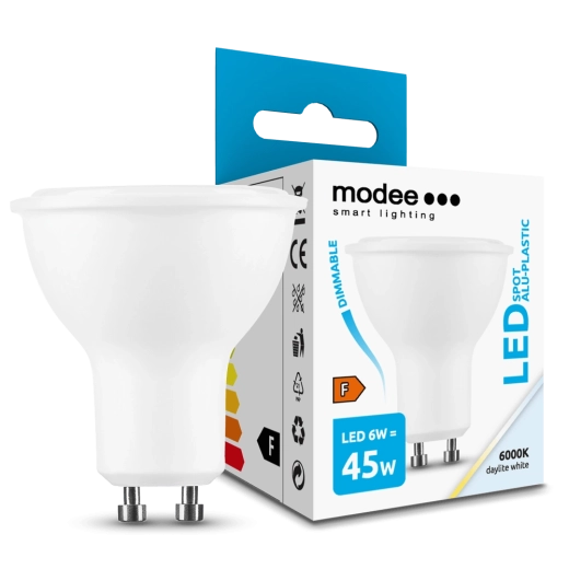 Bombilla LED GU10 6W 550 lm blanco frío, regulable