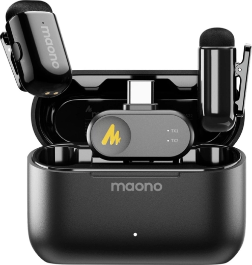 Micrófono inalámbrico Maono WM622 PC2 para iPhone y iPad